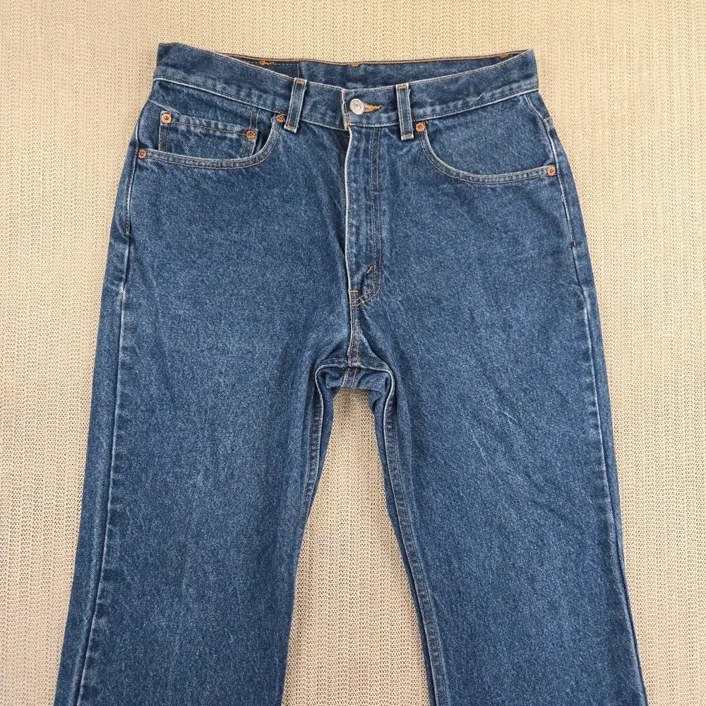 Vintage Levis 517 Jeans Mens 32x30 Dark Blue Slim Fit Bootcut Cowboy 90s Y2K